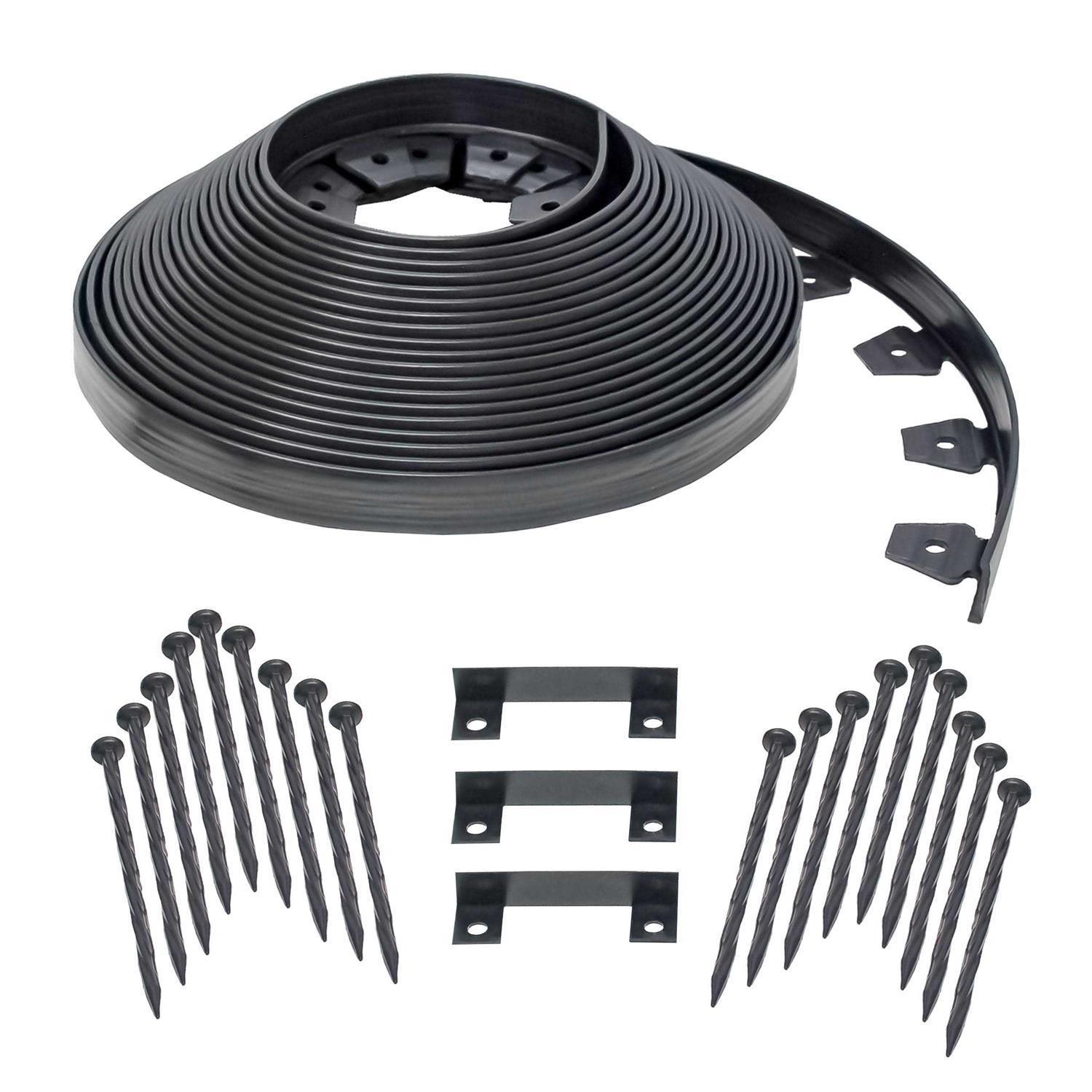 EasyFlex 2.5 Tall Wall No-Dig Landscape Edging Kit 3220E-100C - Inhomebuy