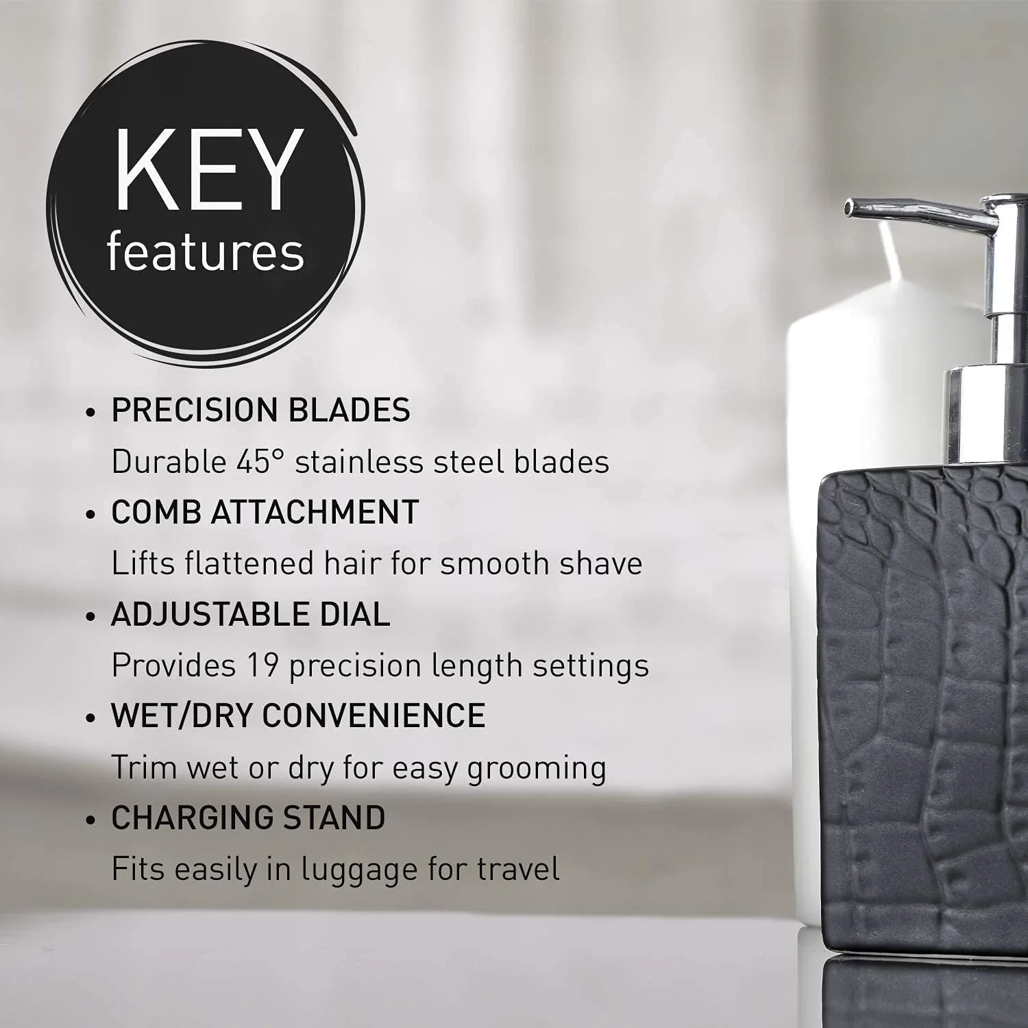 Panasonic Cordless MILANO Hair/ Beard Trimmer | ER-GB40S - Inhomebuy