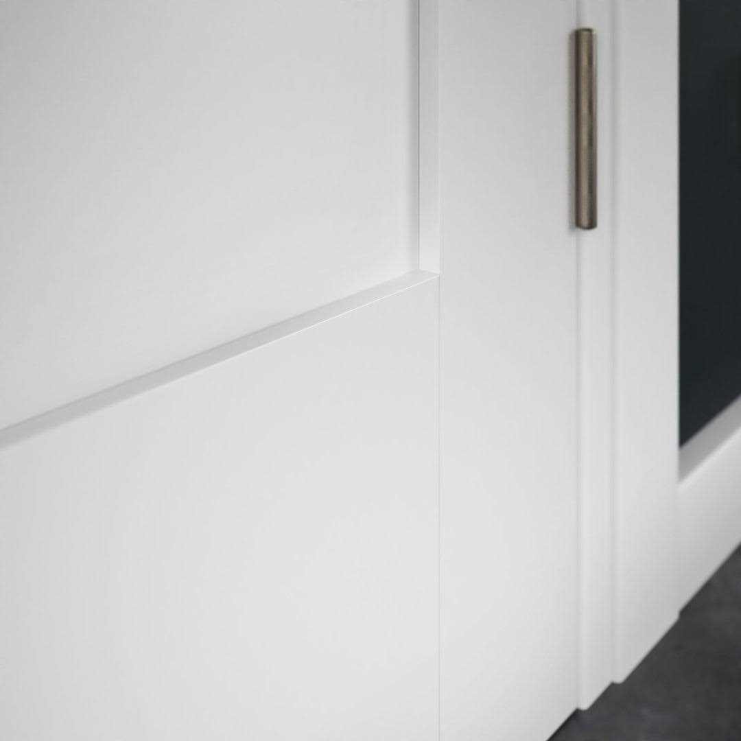 eightdoors 80 in. x 1-3/8 in. Contemporary U-Grooved Design Solid Composite Core RDL - Inhomebuy