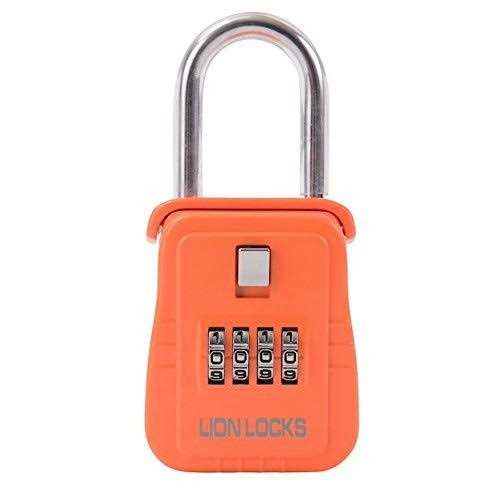 Lion Locks 1500 Key Storage Lockbox Set-Your-Own Code Lock Portable Key Holder - Inhomebuy