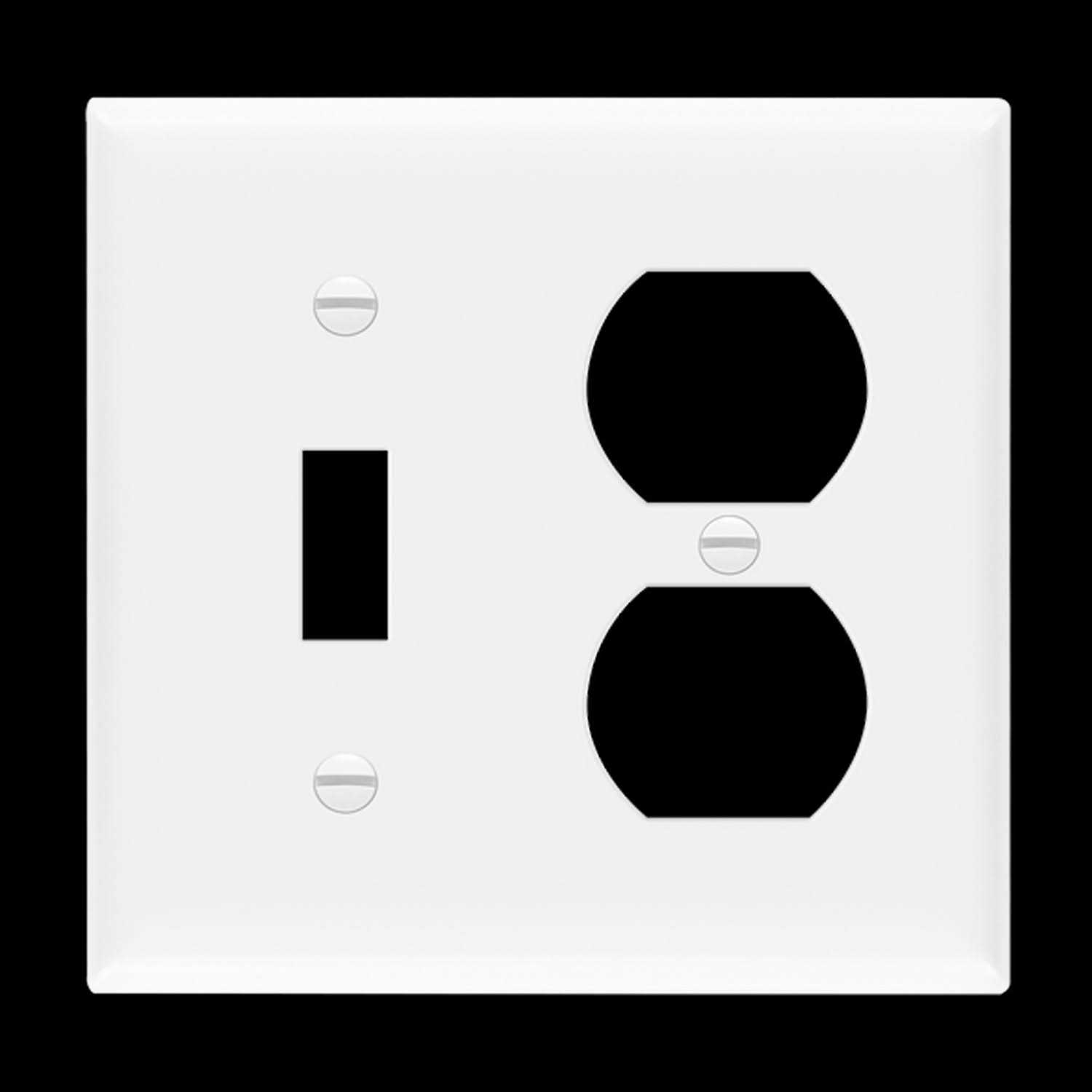 Enerlites 2-Gang Decorator/GFCI Outlet Wall Plate 8832 - Inhomebuy