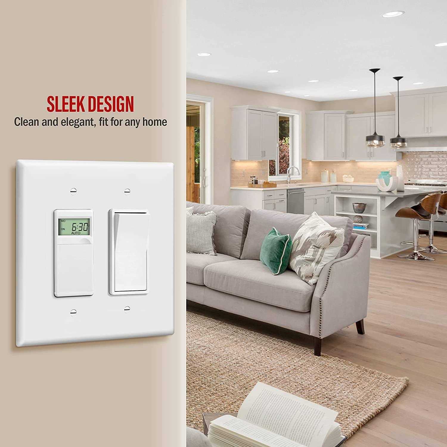 Enerlites Decorator Receptacle Residential Grade Wall Outlet 15A 125V - Inhomebuy