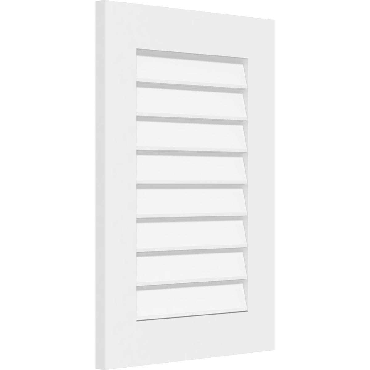 Vertical Surface Mount Functional Standard Frame PVC Gable Vent Ekena Millwork - Inhomebuy