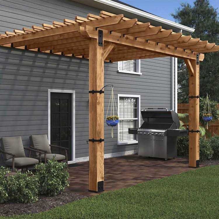 Ozco Ironwood Lite Post Base - Inhomebuy