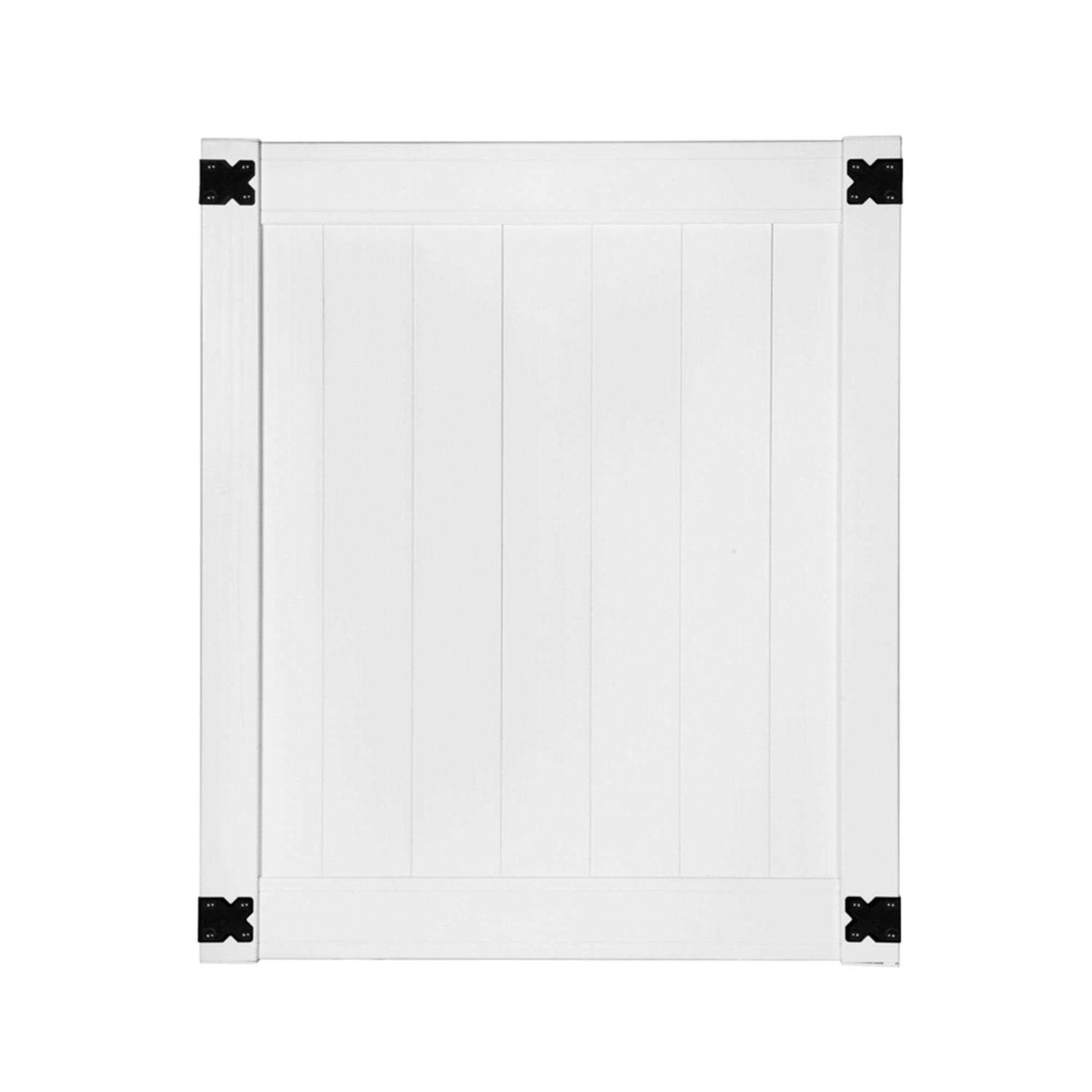 Outdoor Essentials White Vinyl Fence Bracket Kit - Inhomebuy