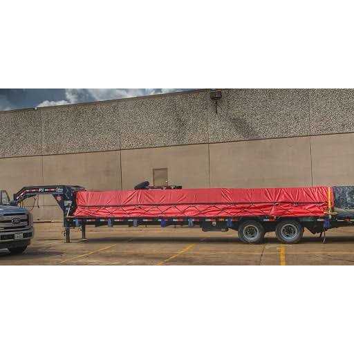 Mytee Products Dump Truck Vinyl Coated Mesh Tarps Cover with 5 Inch 18oz Double Pocket - Inhomebuy