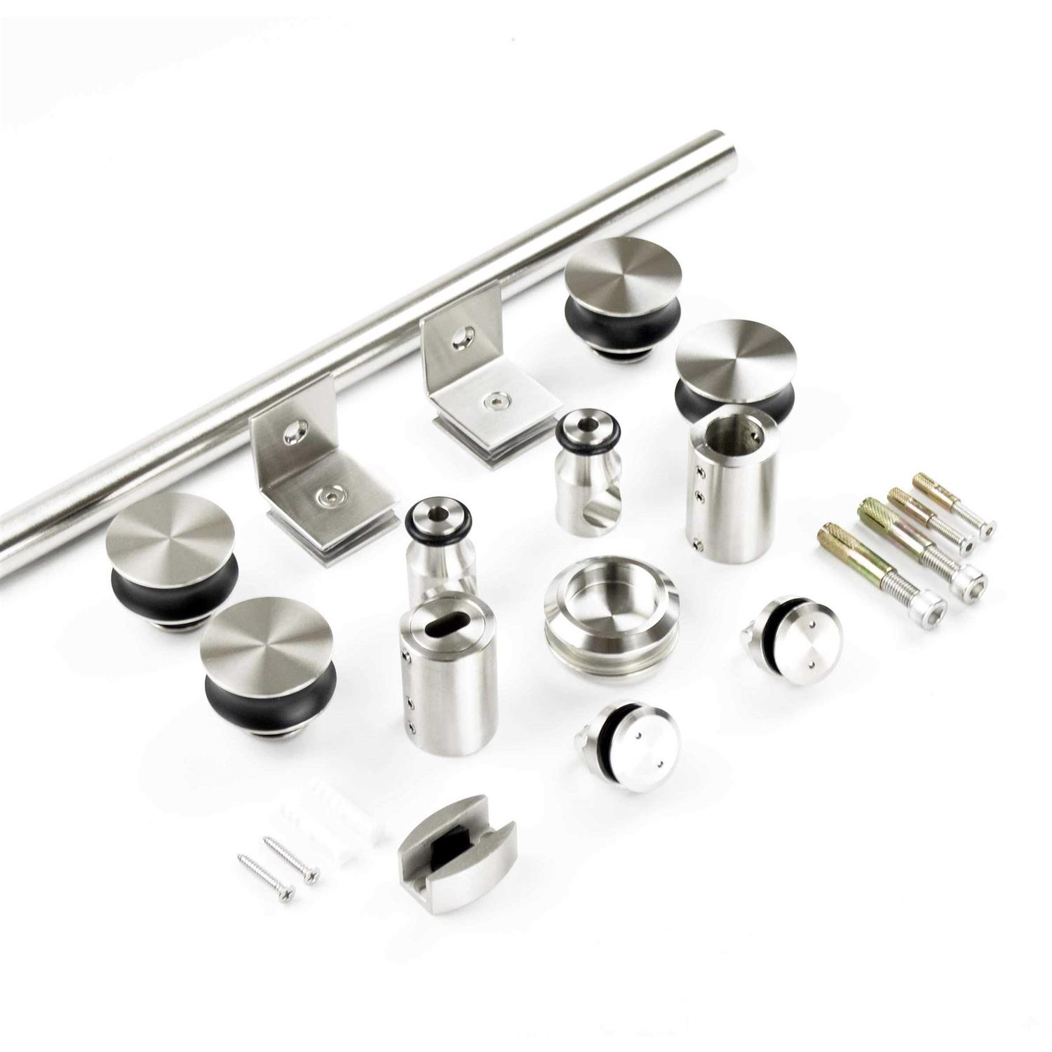 DIYHD M0083 Rail Heavy Duty Barn Hardware Interior Outside Door Sliding M0083-5FT - Inhomebuy