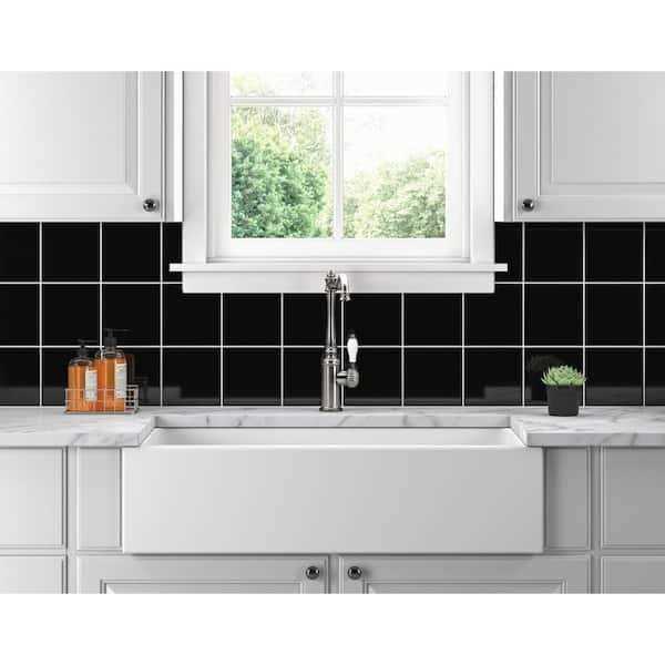 Daltile Granite 12 x 12 Polished Absolute Black Tile & Stone - Inhomebuy