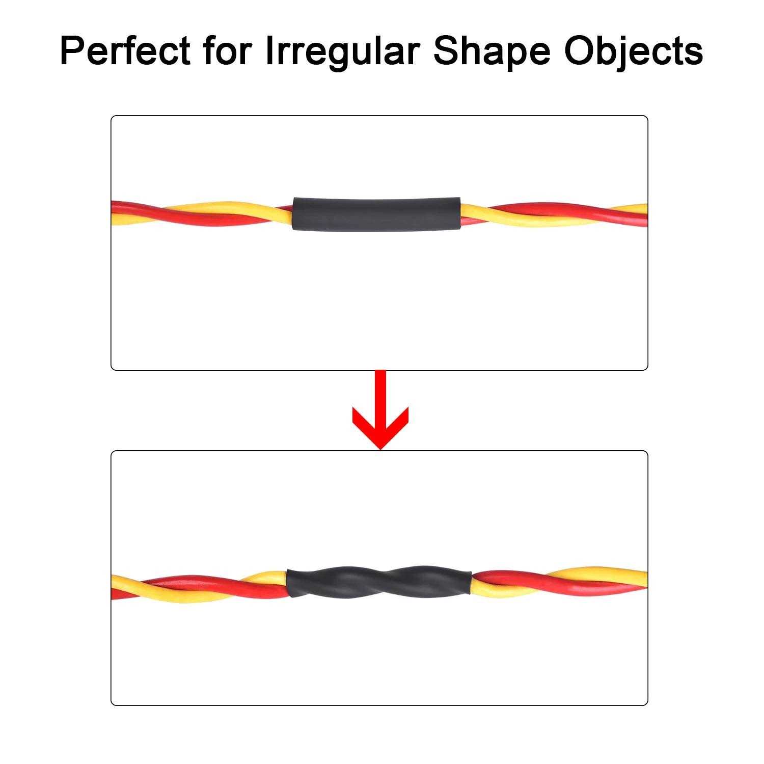 Xhf 3:1 Waterproof Heat Shrink Tubing Marine Grade Wire Cable Adhesive Lined Tube Insulation Seal Against Moisture Corrosion and - Inhomebuy