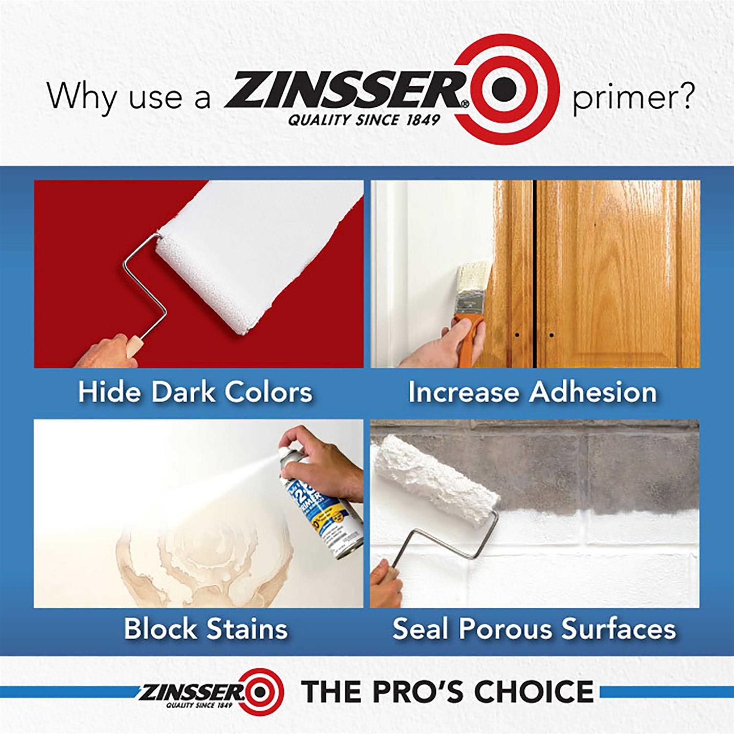 Zinsser Ceiling Paint/Primer - Inhomebuy