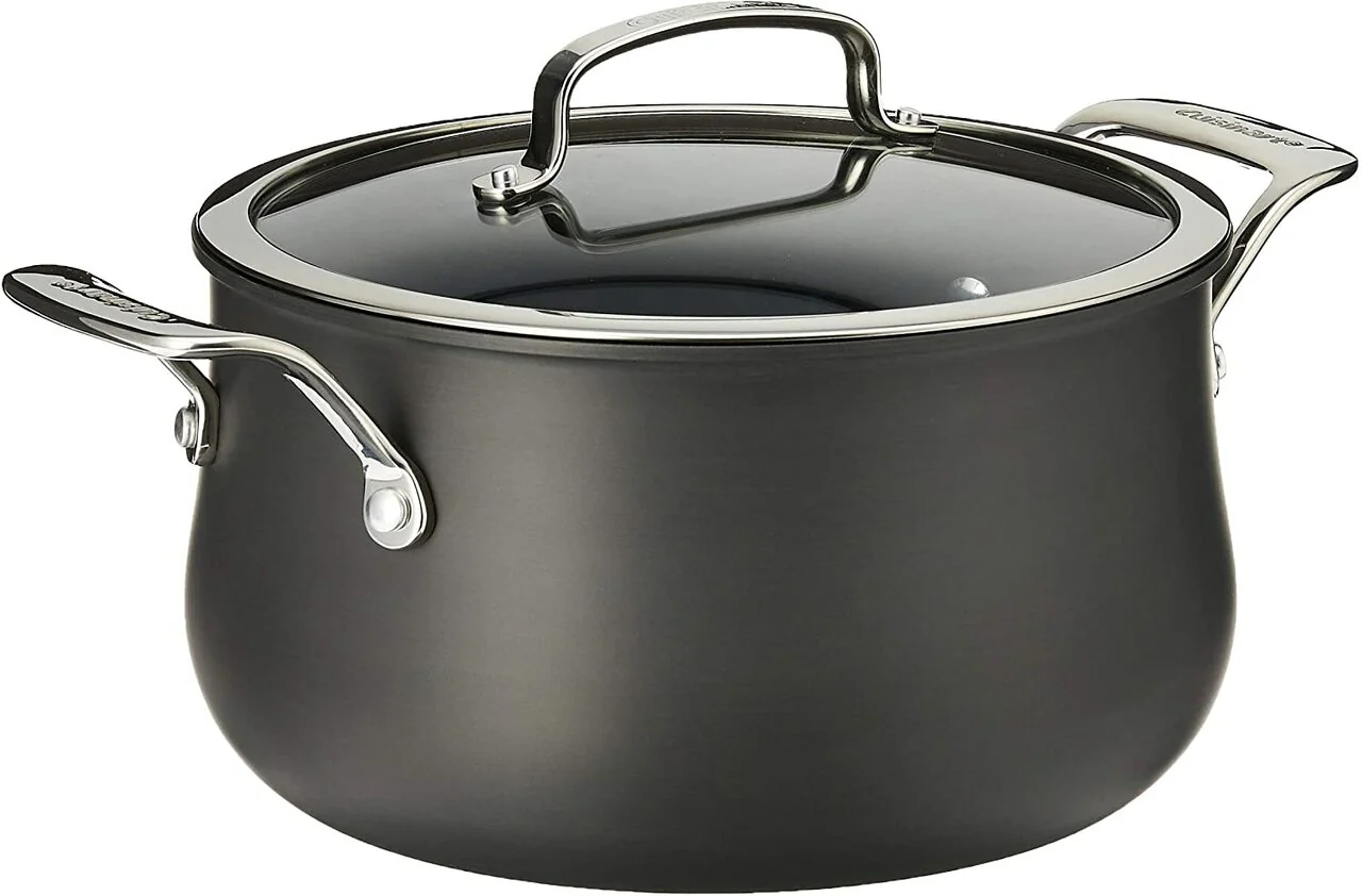 Cuisinart Dutch Oven| 6445-22 | 5-quart Hard Anodized with Glass Cover - Inhomebuy