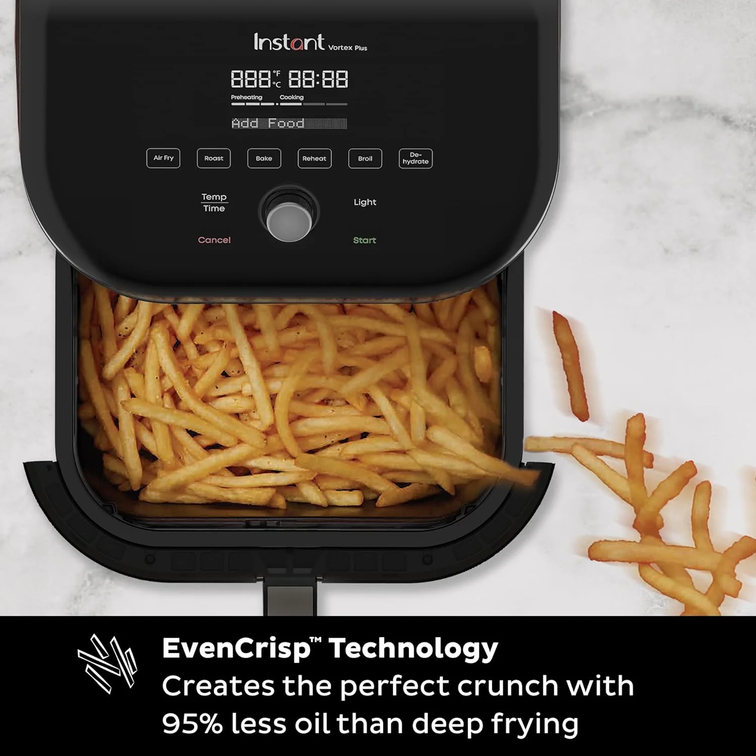 Instant Pot | 140-3089-01 | Air Fryer: Vortex Plus, 6.0-Qt, ClearCook, OdorErase - Inhomebuy