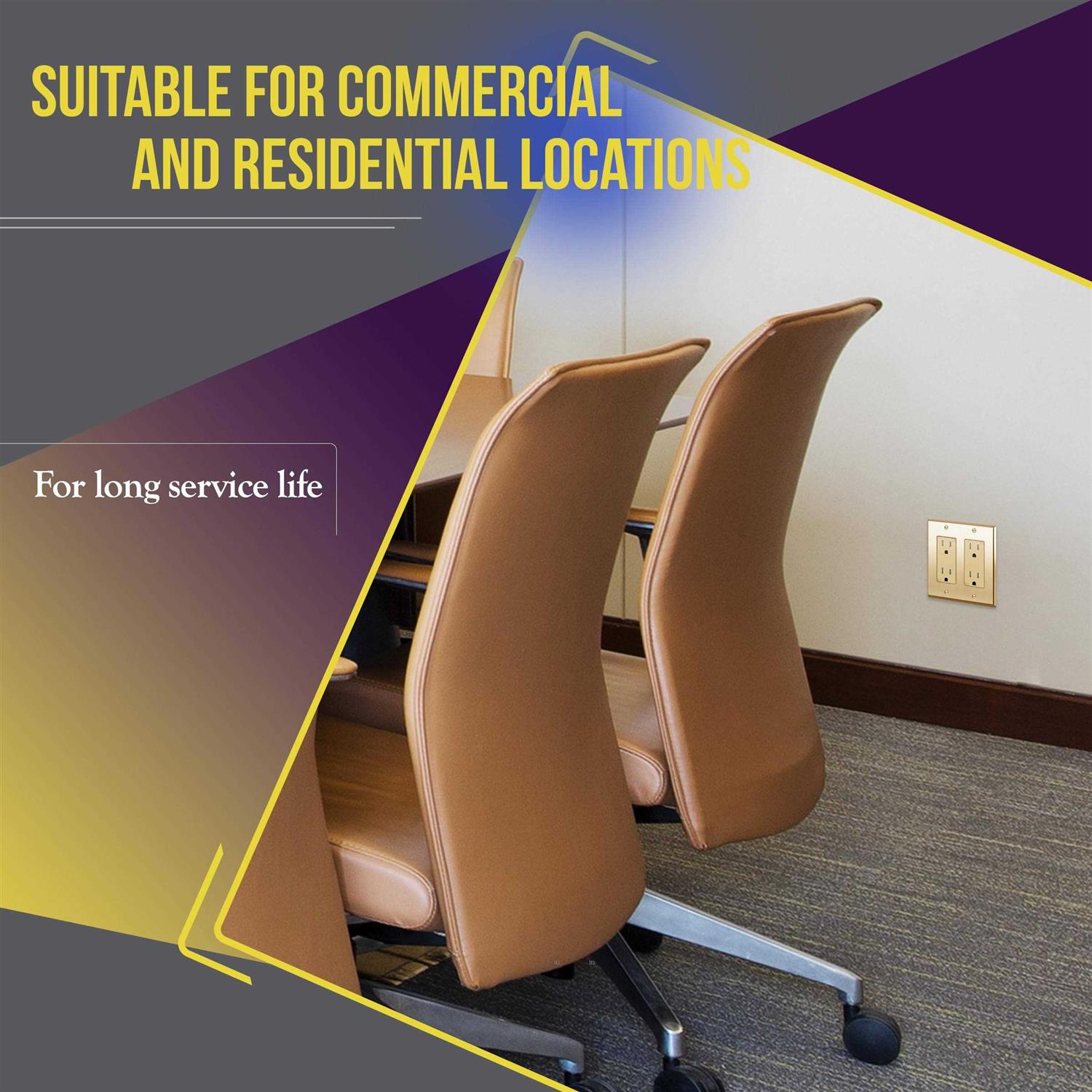 Enerlites Elite Series Decorator Receptacle Child Safe Tamper-Resistant Outlet - Inhomebuy