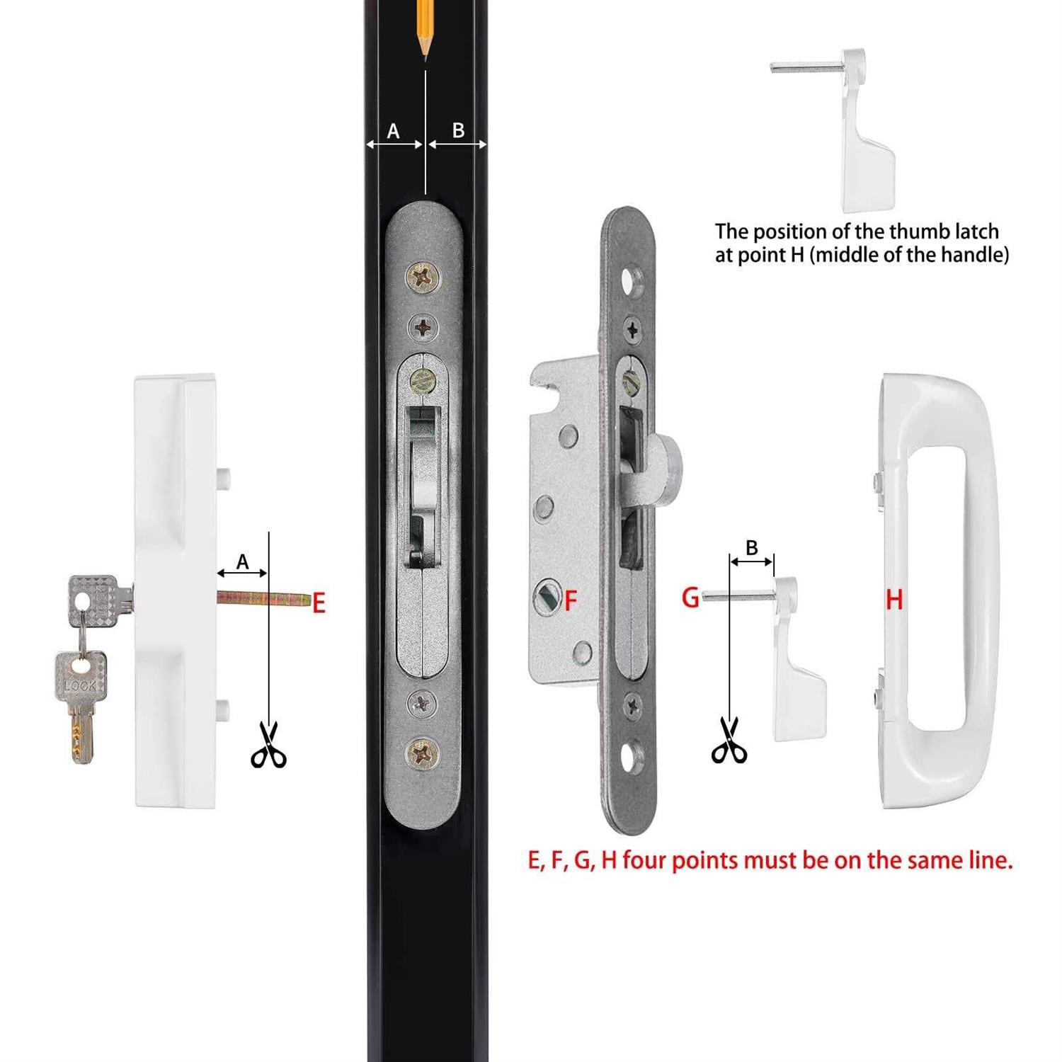 NAUBEA 1 Pack Door Knob Hole Cover Plate 2 5/8 diameter round deadbolt Cover Plate - Inhomebuy