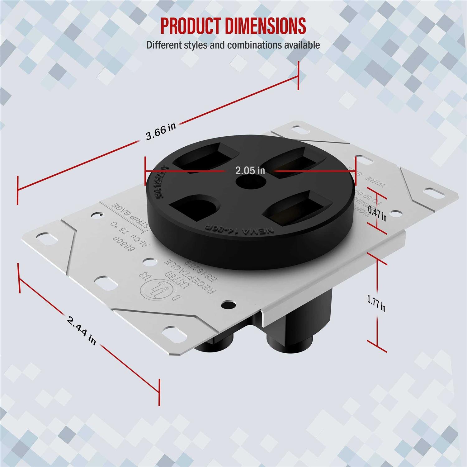 Enerlites Range Receptacle Outlet for RV - Inhomebuy