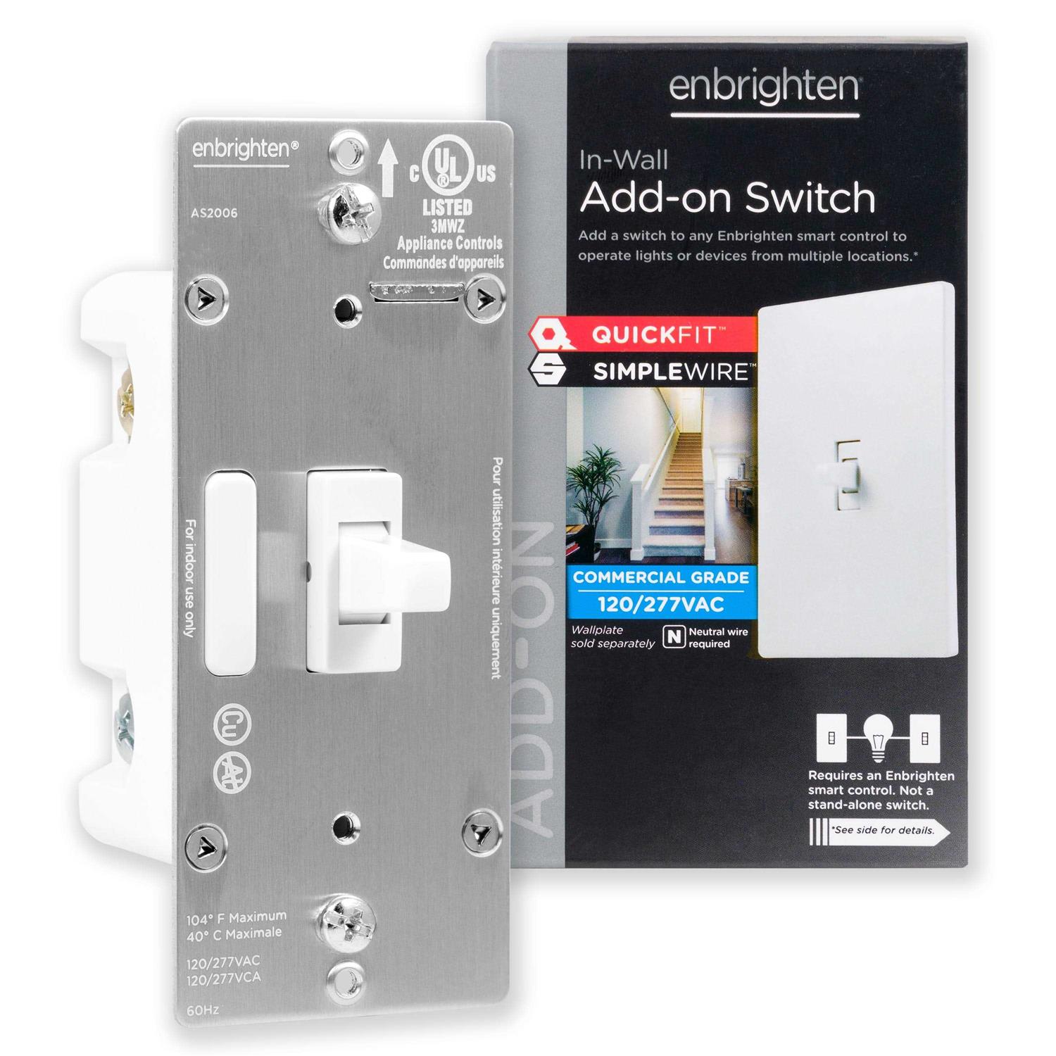 Enbrighten Add-On Switch QuickFit and SimpleWire - Inhomebuy
