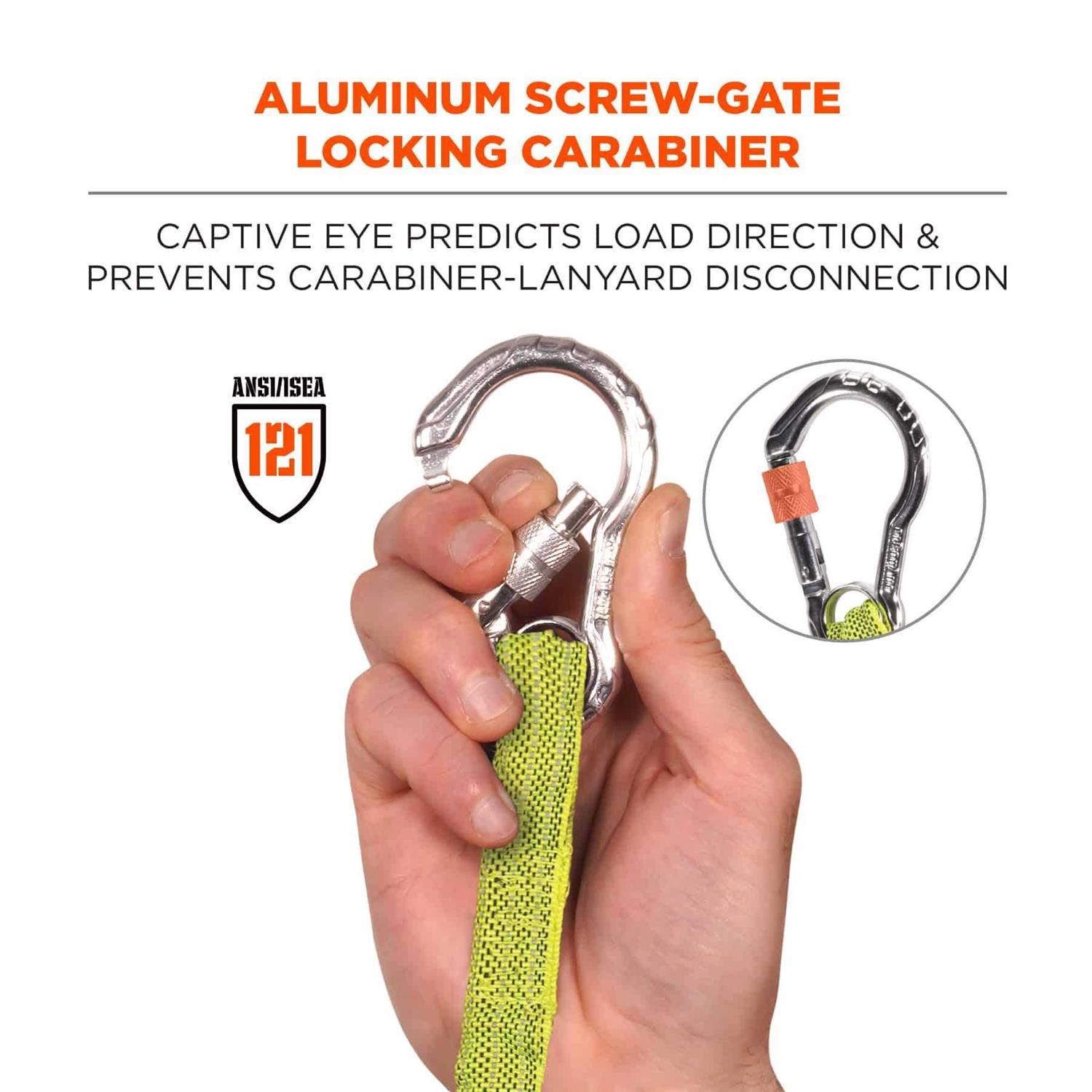 Ergodyne 3100 Squids Single Carabiner Tool Lanyard - Inhomebuy