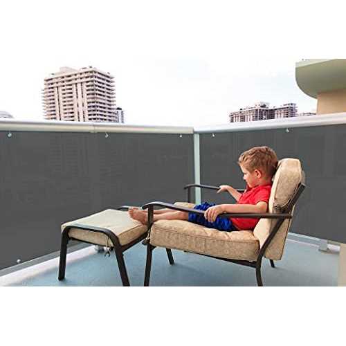 Love Story 3′ x 10′ Balcony Privacy Screen Fence Cover Mesh for Deck Patio Porch Railing - Inhomebuy
