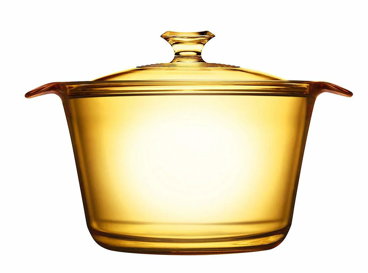 Visions FLAIR Glass Cook Pot |VSF38| 3.8L with Glass Cover - Inhomebuy
