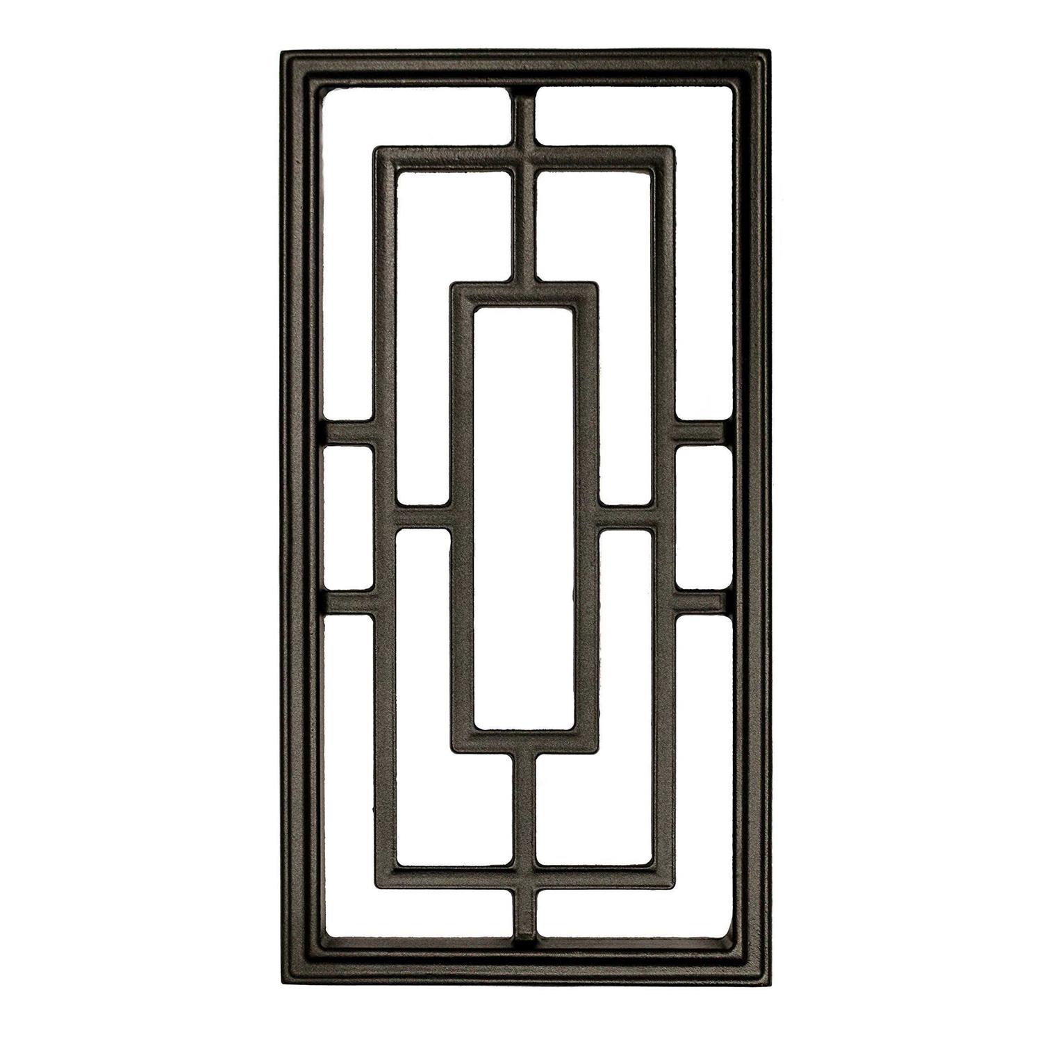 Nuvo Iron 4 in. x 4 in. Black Wood Post Connector Plate WPCP4B - Inhomebuy