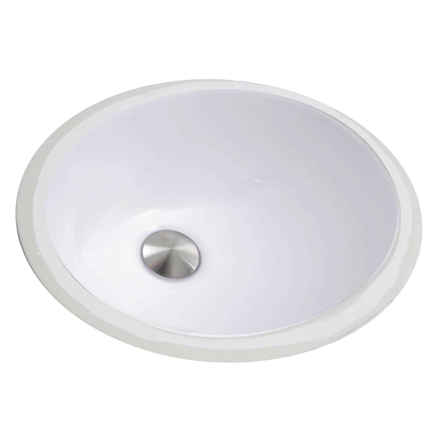 Nantucket Sinks NS-ACBS20OF-WW Anchor 14 Black/White Metal Rectangular Wall Mount Bathroom Sink with Overflow Sink Finish - Inhomebuy