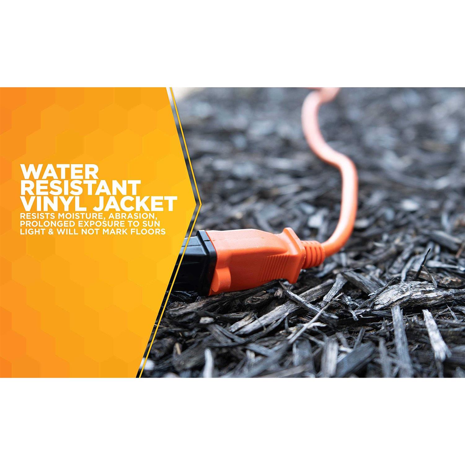 Woods Cube Extension Cord with Power Tap - Inhomebuy