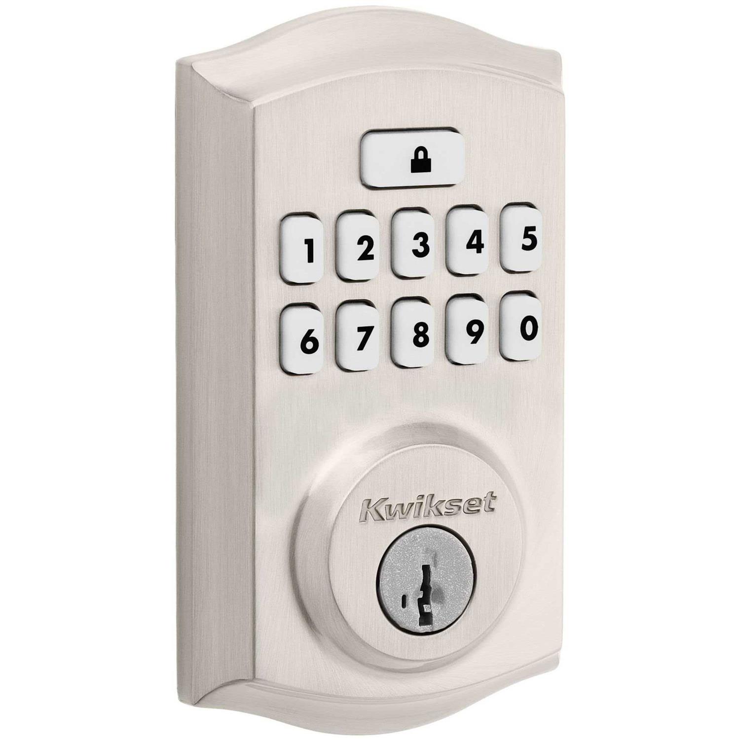Kwikset Signature Series Traditional SmartCode Brass Electronic Deadbolt - Inhomebuy