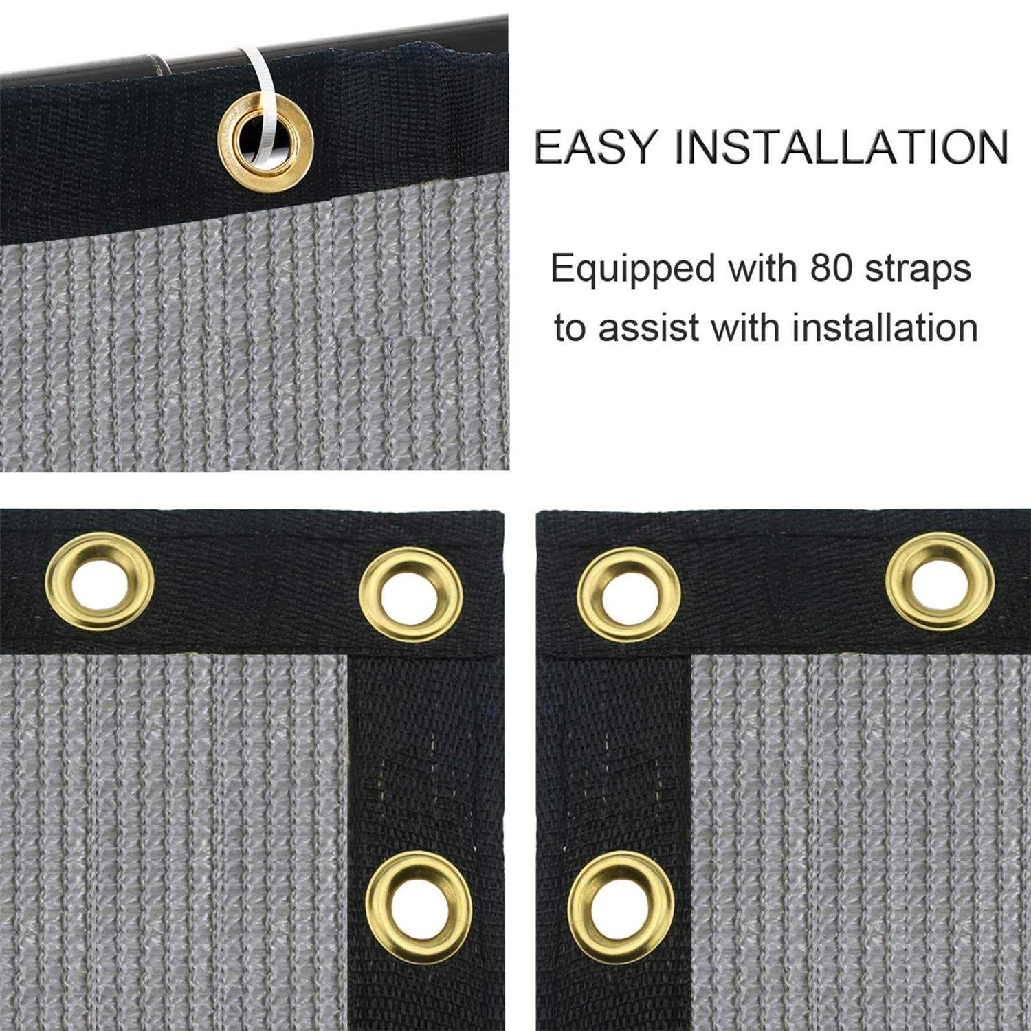 Sunnyglade 6 feet x 50 feet Privacy Screen Fence Heavy Duty Fencing Mesh Shade Net Cover for Wall Garden Yard Backyard - Inhomebuy