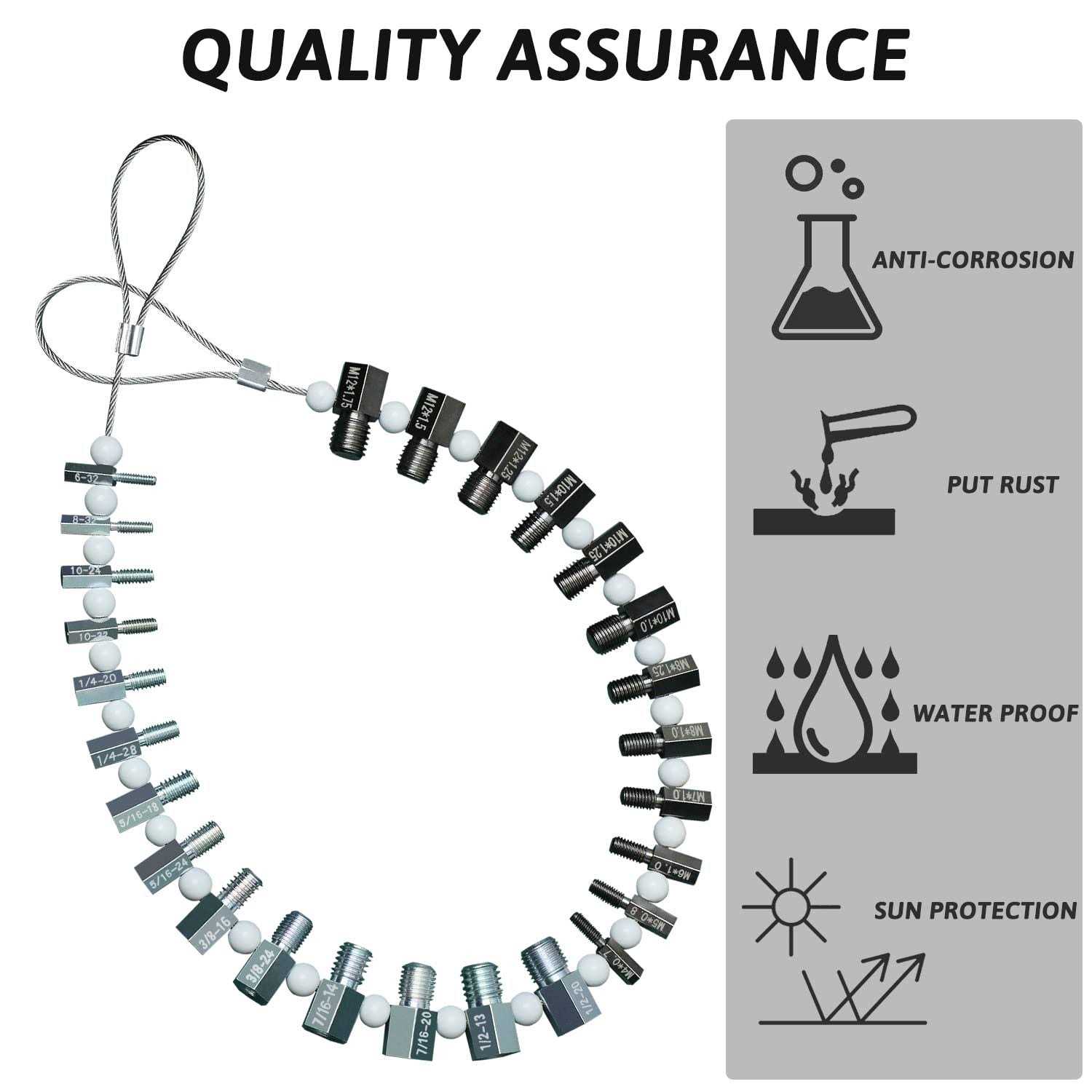 Nut & Bolt Thread Checker - Inhomebuy