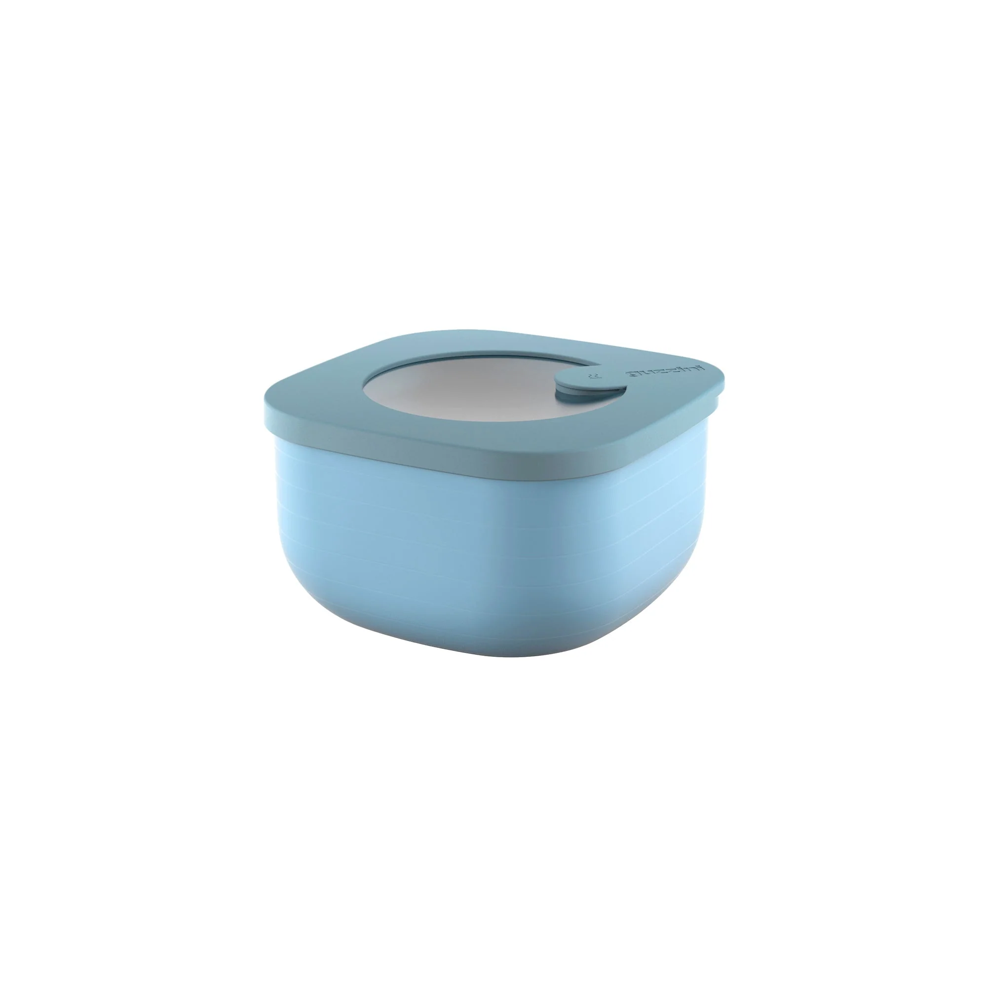 L STORE&MORE - Shallow airtight fridge/freezer/microwave containers 1900cc Matt mid blue - Inhomebuy