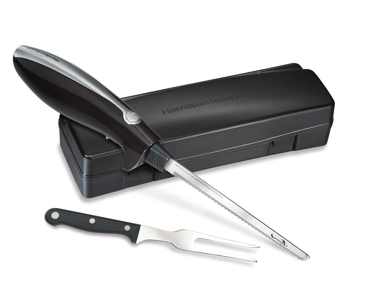 Hamilton Beach Electric Knife with Fork & compact storage case | 74275RC - Inhomebuy