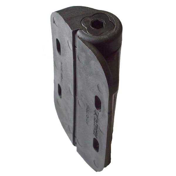 Weatherables Black Nylon Polymer Gate Handle and Gate Stop - Inhomebuy