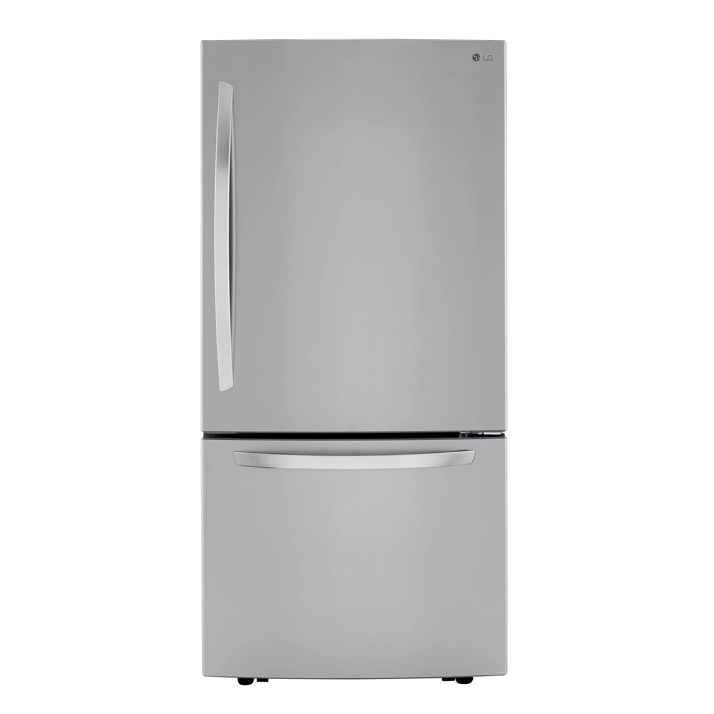 LG 33 IN. 26 CU. FT. SMUDGE-RESISTANT STAINLESS STEEL TWO-DOOR BOTTOM FREEZER DRAWER REFRIGERATOR WI - Inhomebuy
