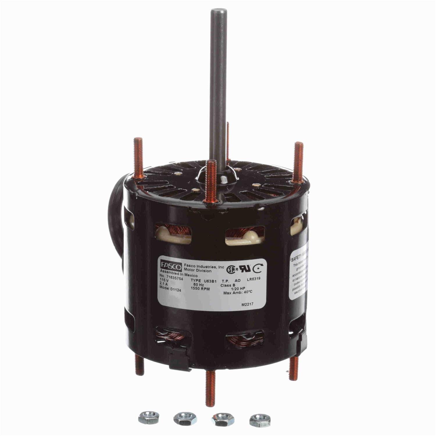 Fasco D1101 Motor 1/20 HP - Inhomebuy