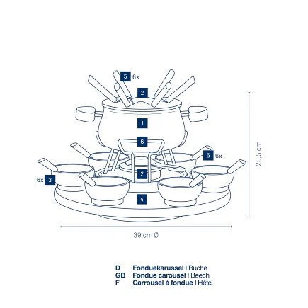 Fondue Carrousel Natura - Inhomebuy