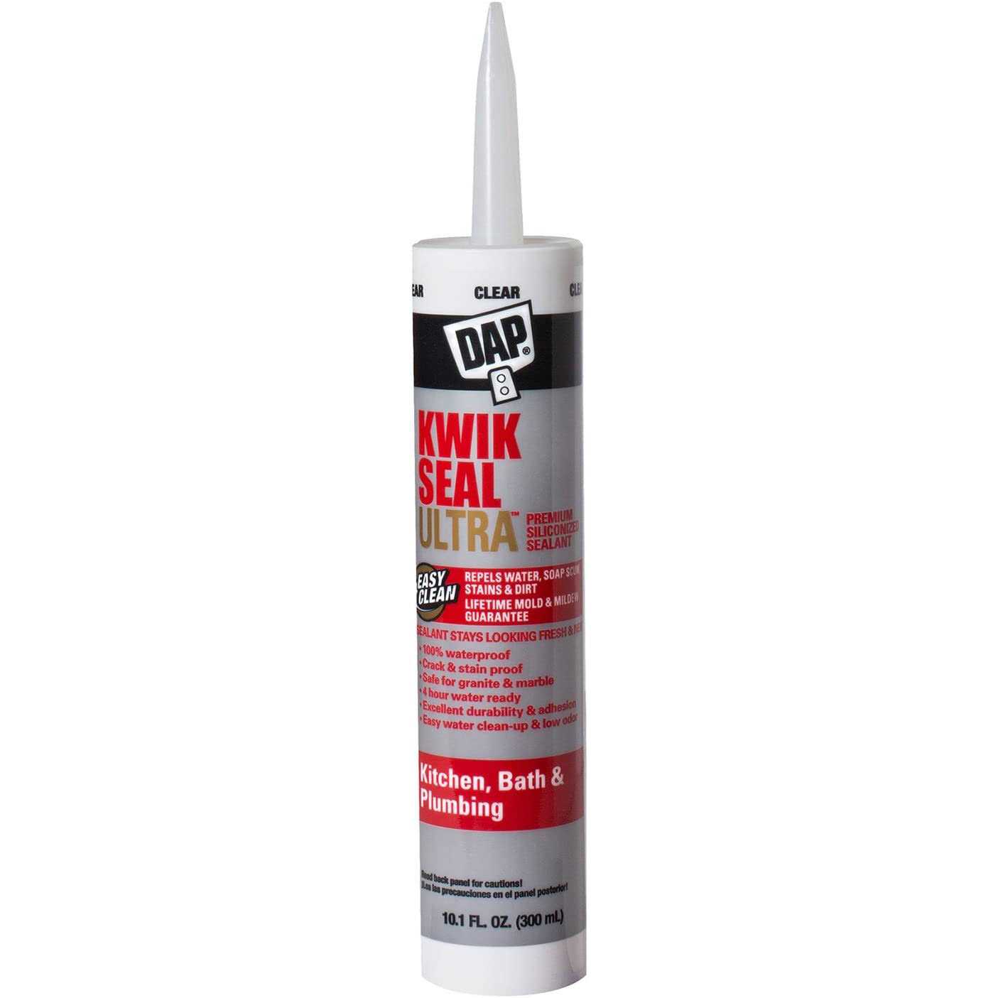Dap Kwik Seal Plus Kitchen Bath Adhesive Caulk - Inhomebuy