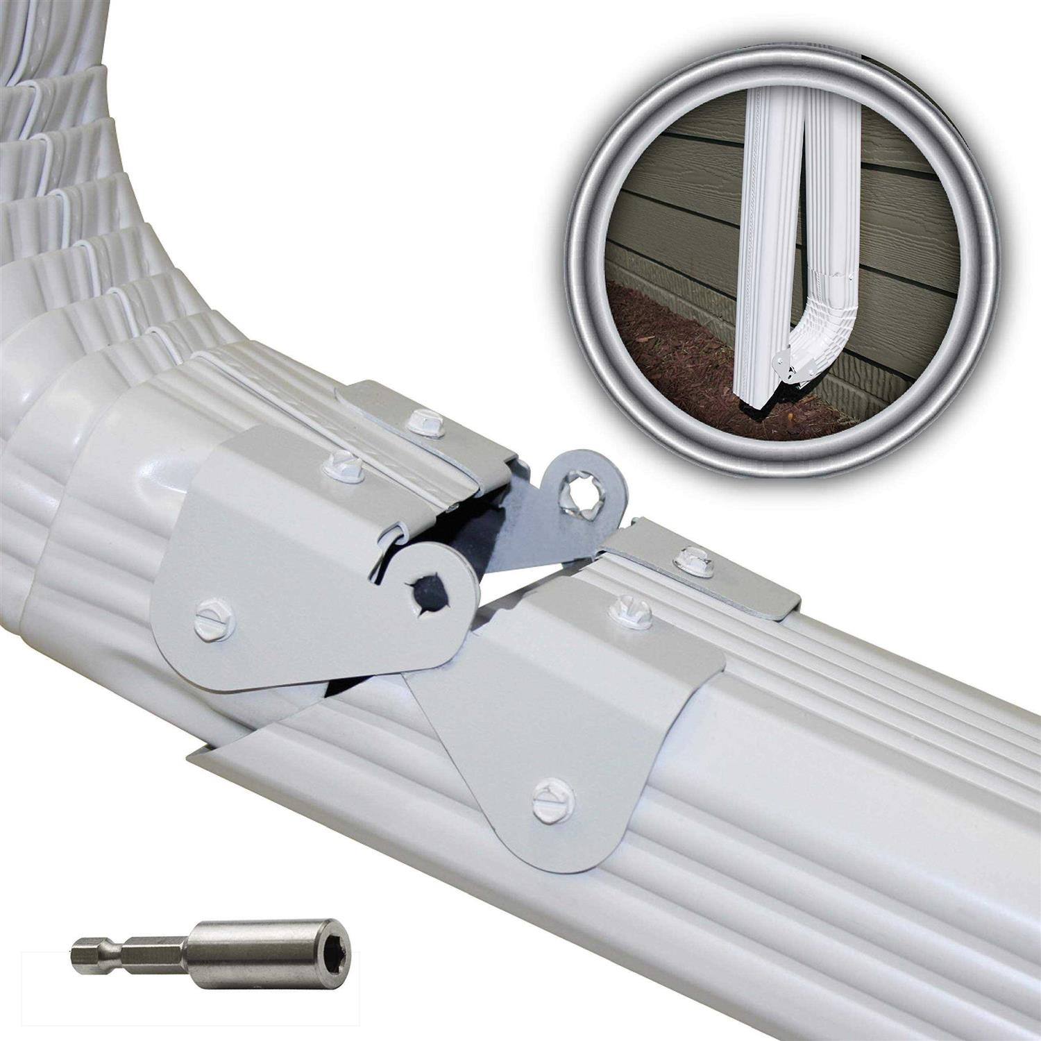 Zip Hinge Gutter Downspout Extension Solution - Inhomebuy