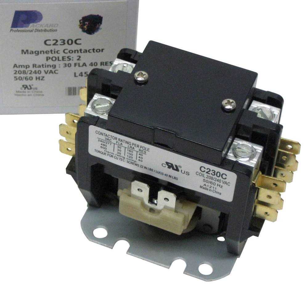 Packard C220B 2 Pole 20 Amps 120 Volt Coil Contactor - Inhomebuy
