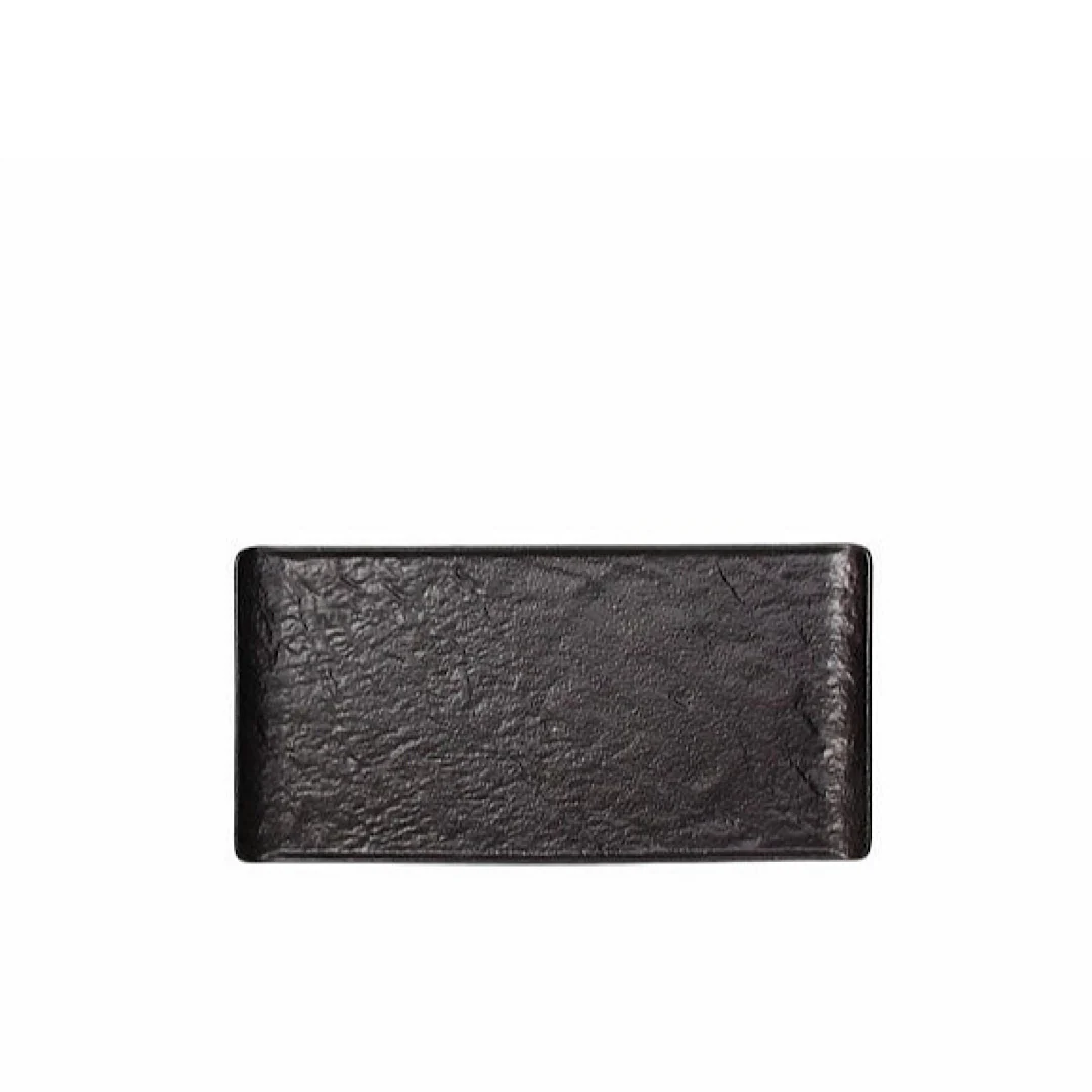 Steak Plate 26.5x13cm/h Vulcania Black - Inhomebuy