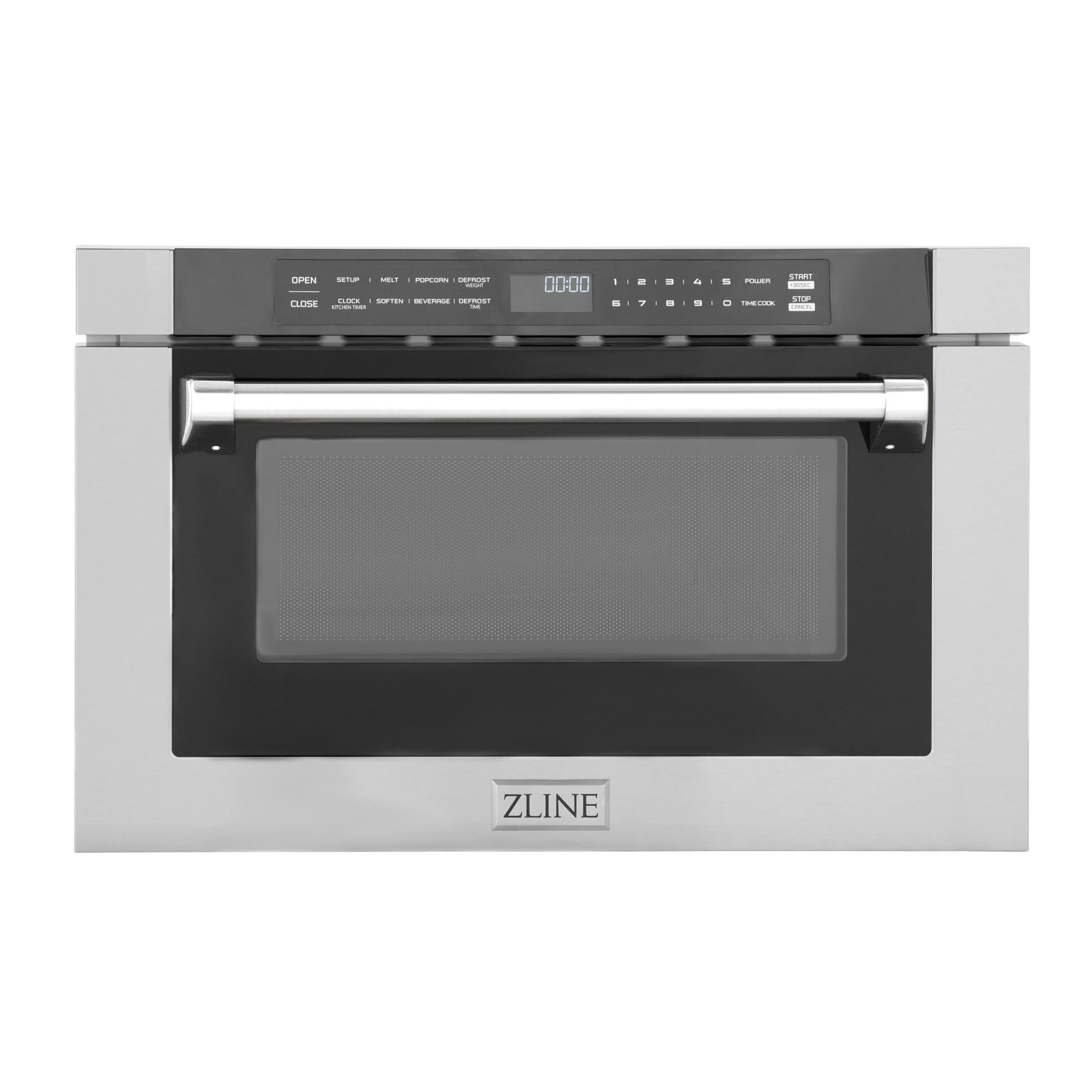 ZLINE 24 In. 1.2 cu. ft. Built-in Microwave Drawer with a Traditional Handle in Stainless Steel, MWD-1-H - Inhomebuy