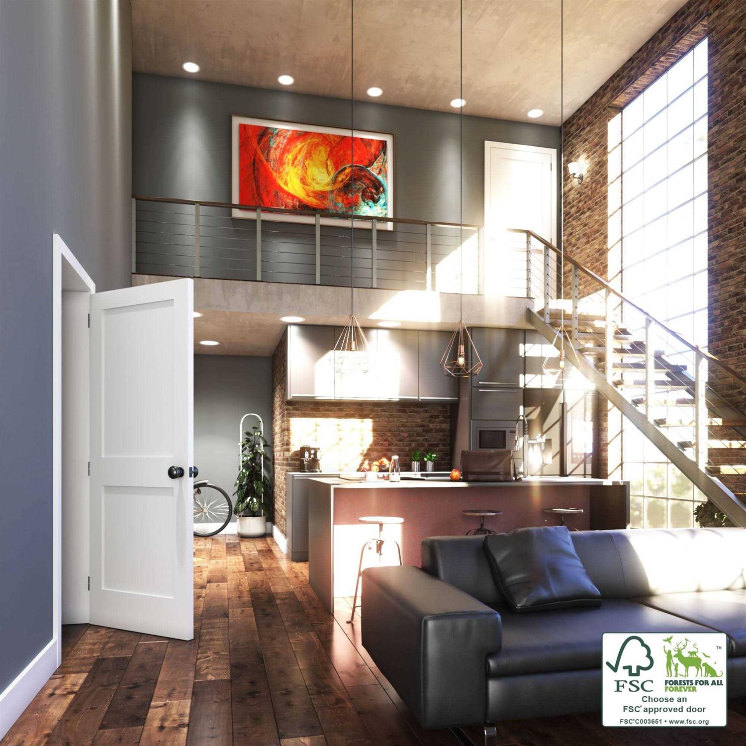 EightDoors 30-in x 80-in White Primed 2-Panel Square - Inhomebuy