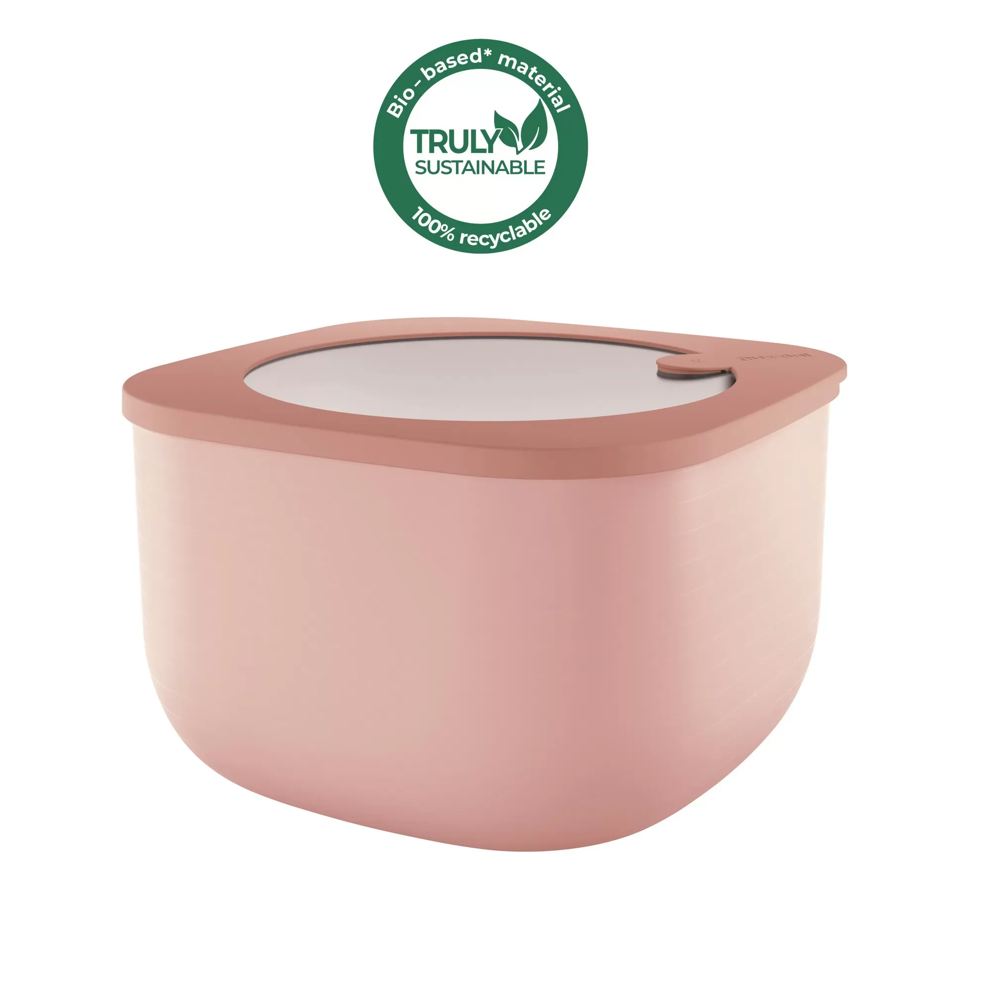 L STORE&MORE - Deep airtight fridge/freezer/microwave containers Peach blossom pink 2800cc - Inhomebuy