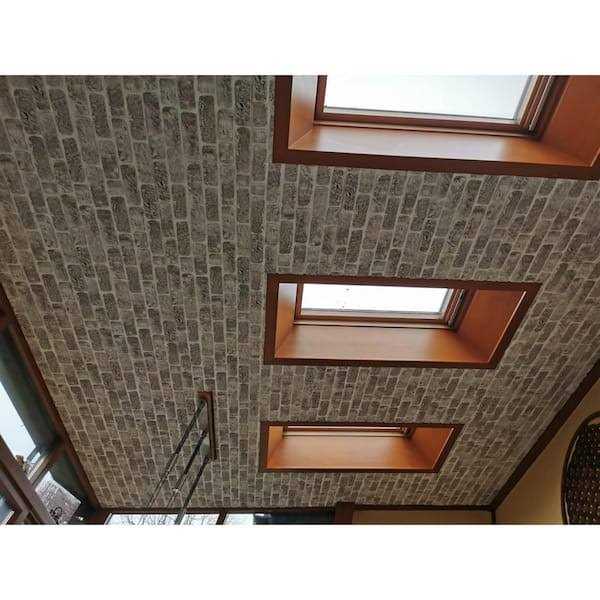 Dundee Deco 3D Wall Panels Brick Effect Cladding Brown Grey Stone Look Wall Paneling - Inhomebuy