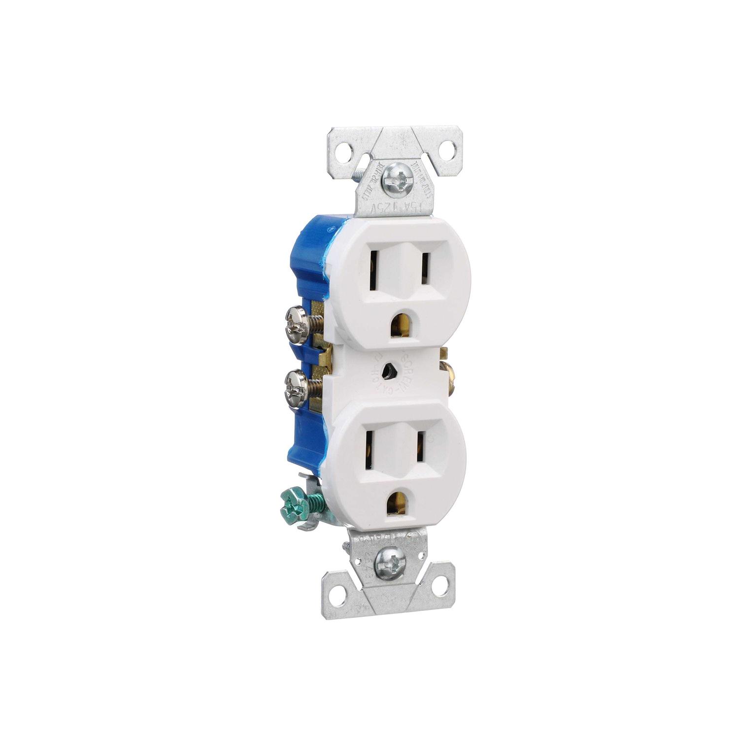 Eaton 15-Amp Duplex Tamper Resistant Residential Outlet - Inhomebuy