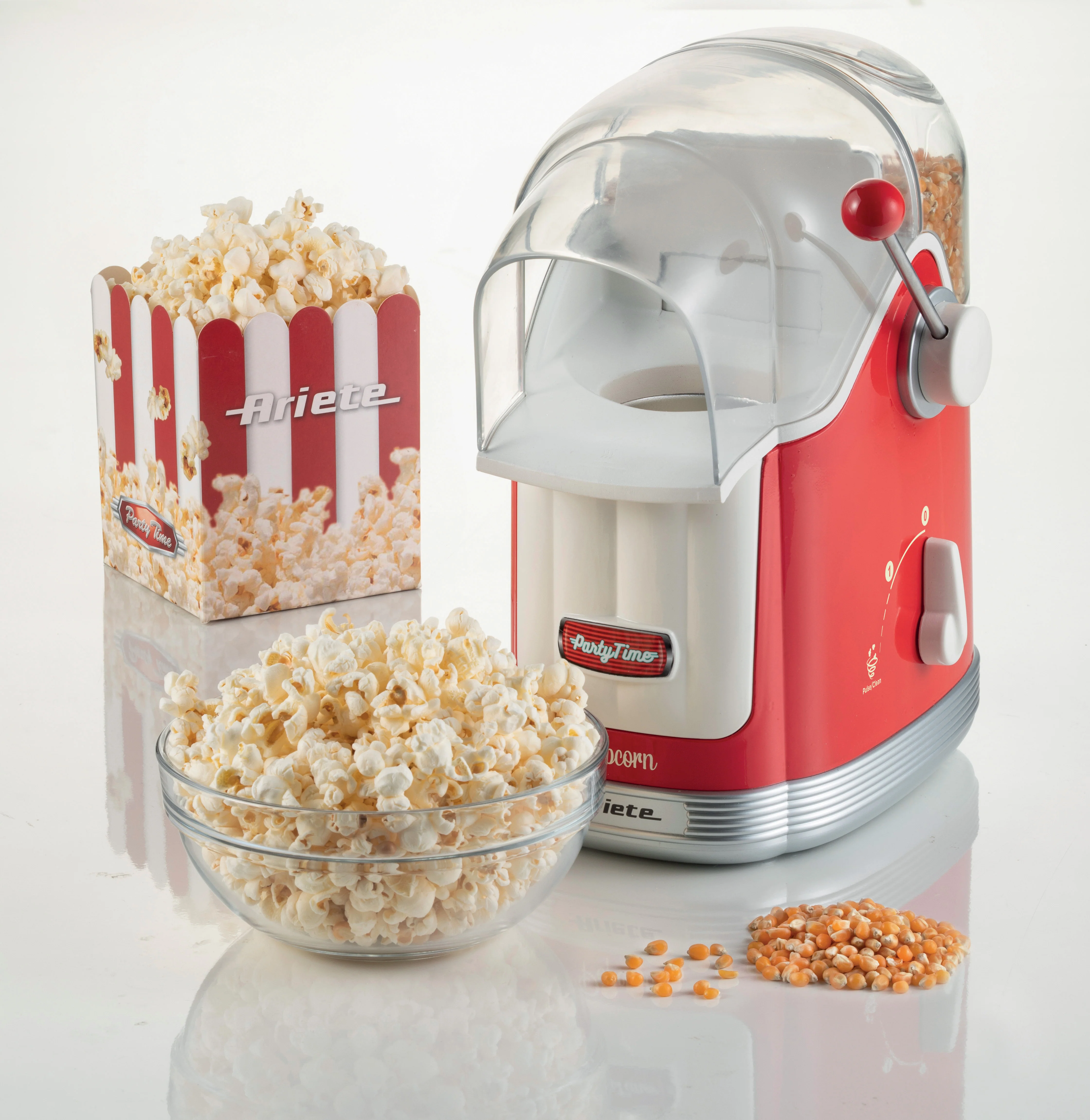 Popcorn Party Time 1100W / 600gr Red - Inhomebuy