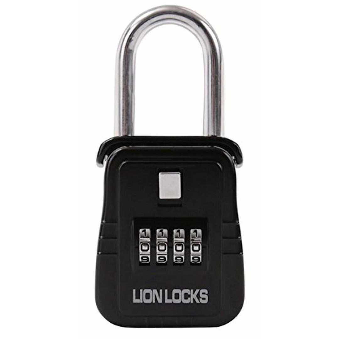 Lion Locks 1500 Key Storage Lockbox Set-Your-Own Code Lock Portable Key Holder - Inhomebuy