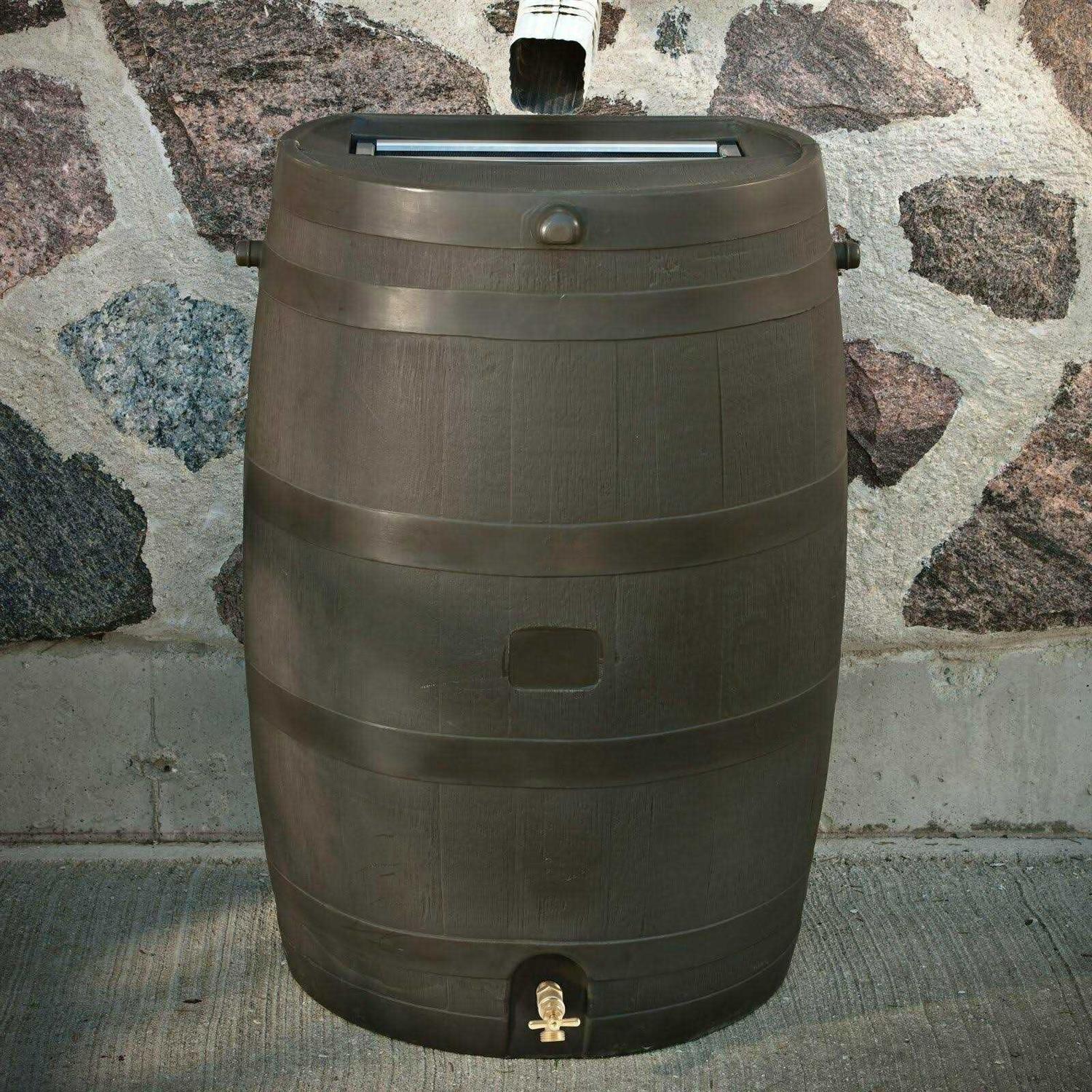 RTS Home Accents 50 Gallon Rain Barrel - Inhomebuy