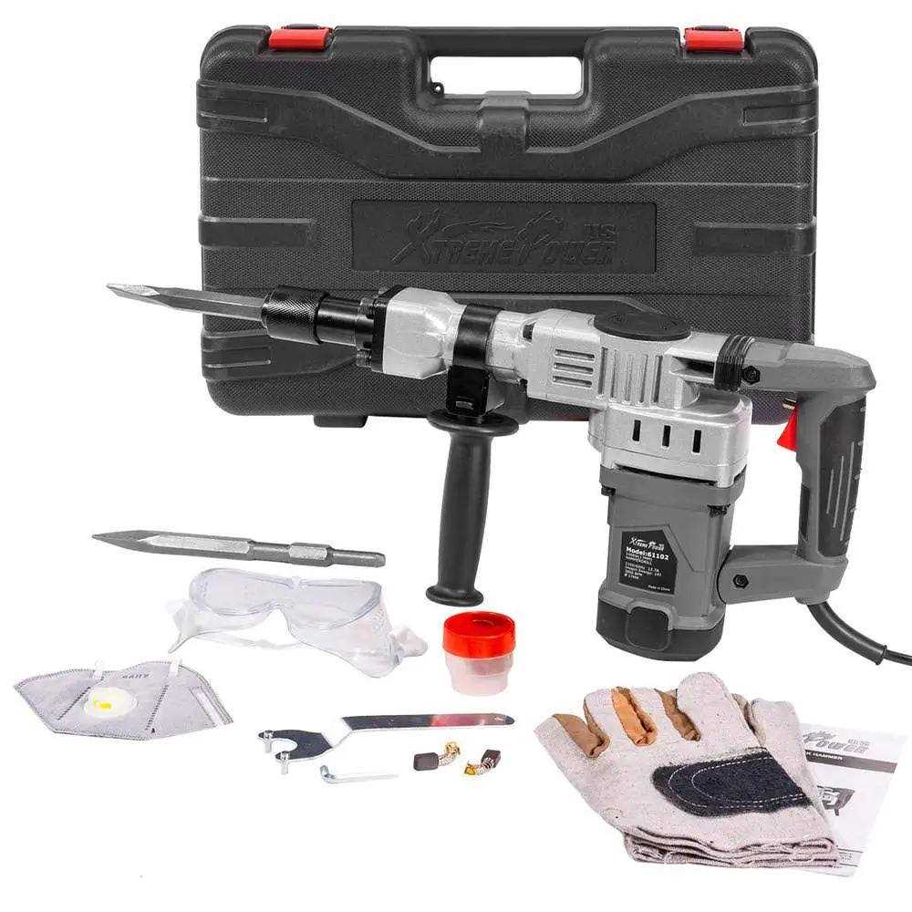 XtremepowerUS 14 in. 15 Amp Corded Industrial Cutter Wet/Dry Circular Saw with Guide Roller and Depth Adjustment - Inhomebuy