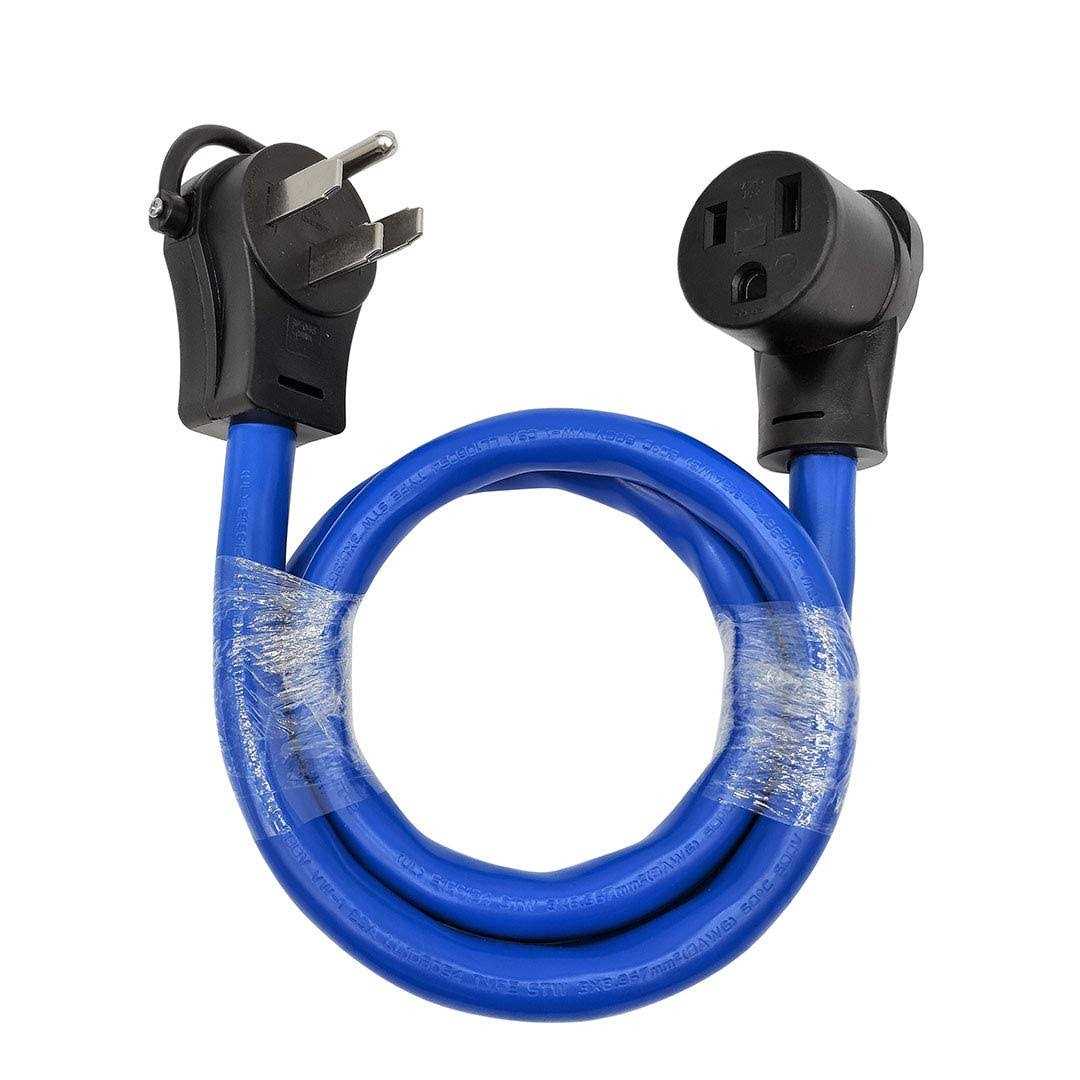 Parkworld 692118 Shore Power Adapter Generator 30A L14-30P Male To Marine 50A Ss2-50r Female with Locking Ring - Inhomebuy