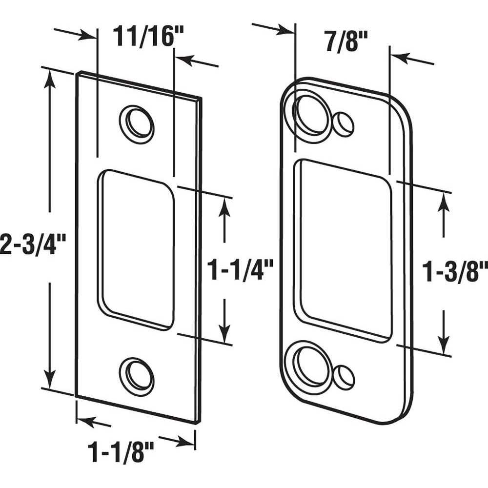 Defender Security Brass Door Reinforcer - Inhomebuy